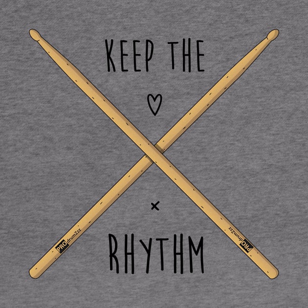 Drums sticks and text slogan by Polikarp308